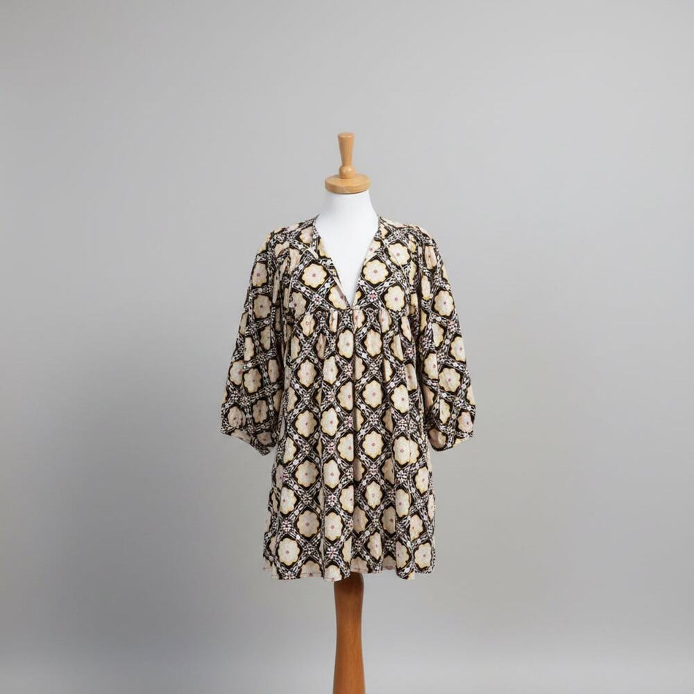 Mille black and yellow Merida floral Daisy dress, size XS, NEW WITH TAGS!